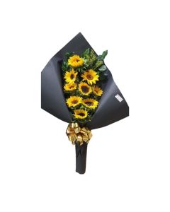 Ramillete vertical Michelle de 9 Girasoles